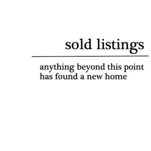 Anything beyond this point has sold!